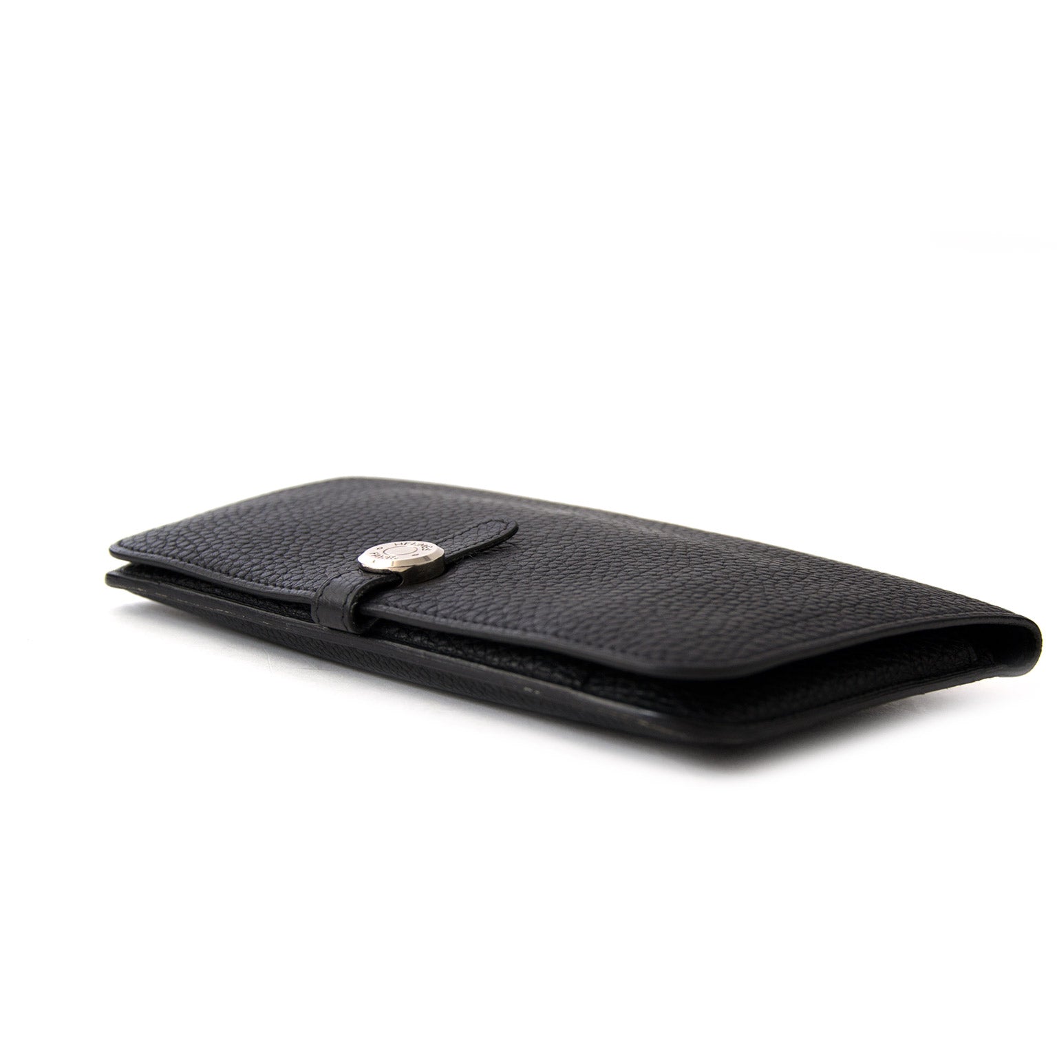 shop veilig online aan de beste prijs Hermès Dogon Black Wallet tweedehands aan de beste prijs