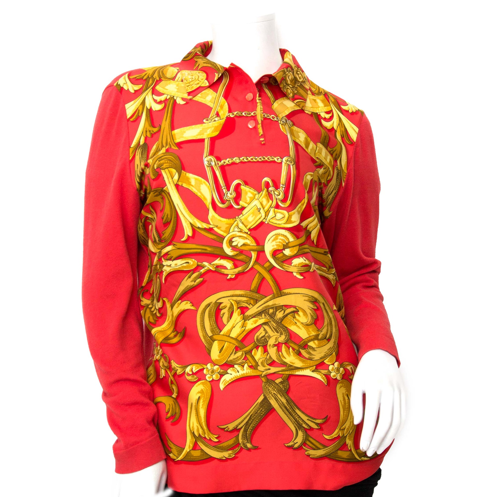 Vintage designer top by Hermes for sale online at Labellov