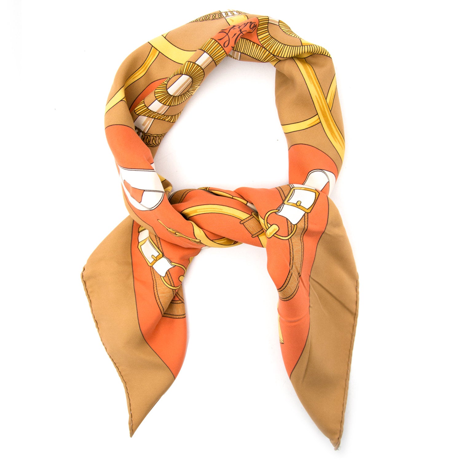 Buy your authentic preloved Hermès Silk Carré Eperon d'Or for the best price available online