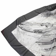 Bent u opzoek naar een Hermès Black and White Waves Scarf?