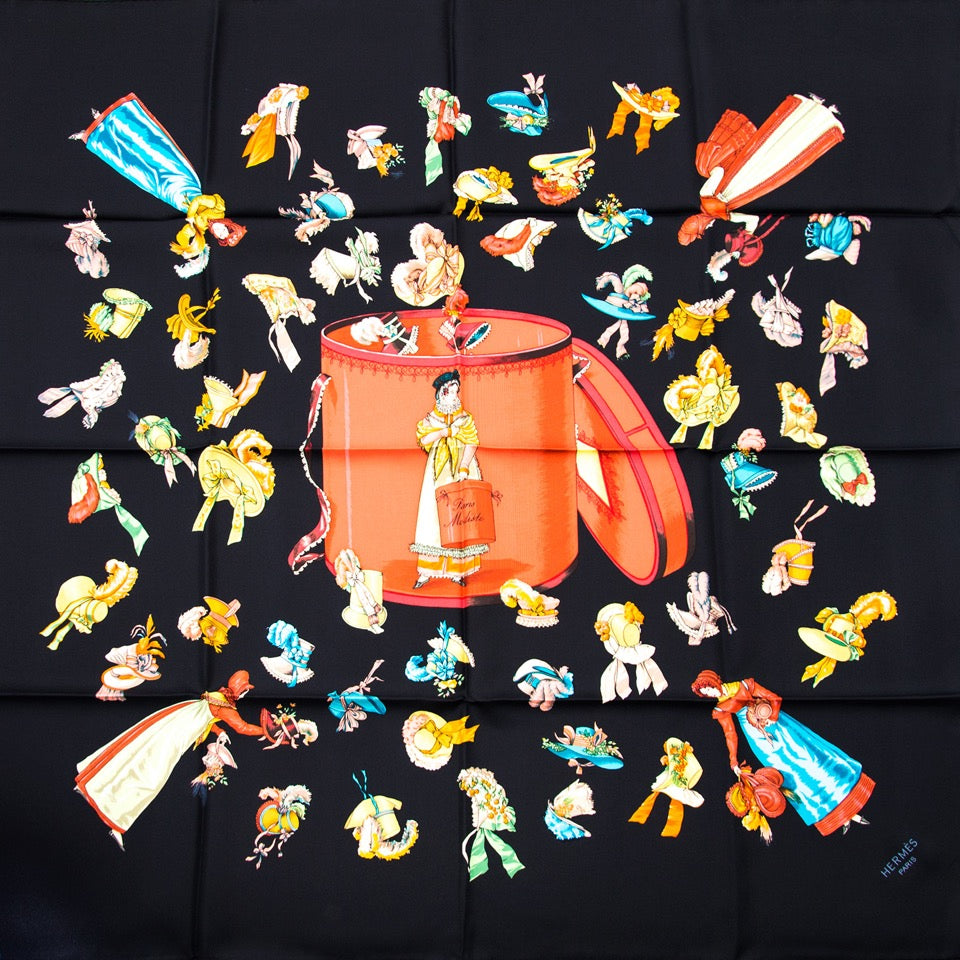 acheter en ligne pour le meilleur prix Hermes Silk Scarf Carre 'Paris Modiste'