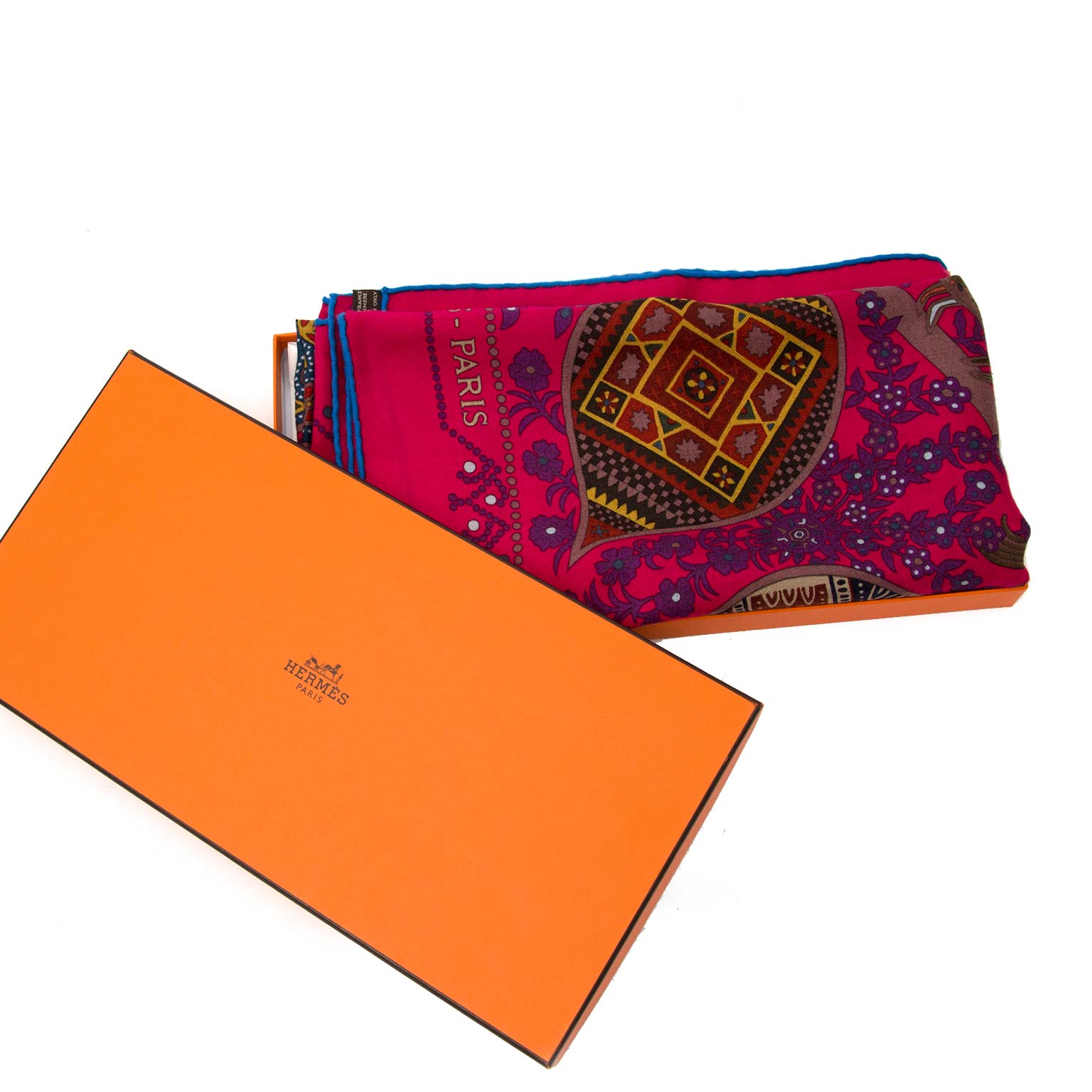 shop safe online Hermes Carré L'Arbre de Vie' Cashmere Wrap Scarf