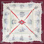 Koop nu veilig online jouw tweedehands Hermès Silk Scarf Carré La Marine en Bois op labellov.com