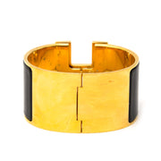 koop online tegen de beste prijs Hermes All Black Clic Clac H Bracelet