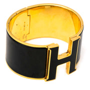 shop safe online Hermes All Black Clic Clac H Bracelet