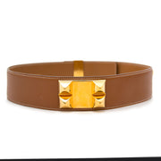 koop online 100% authentieke Hermes Brown Collier De Chien Belt