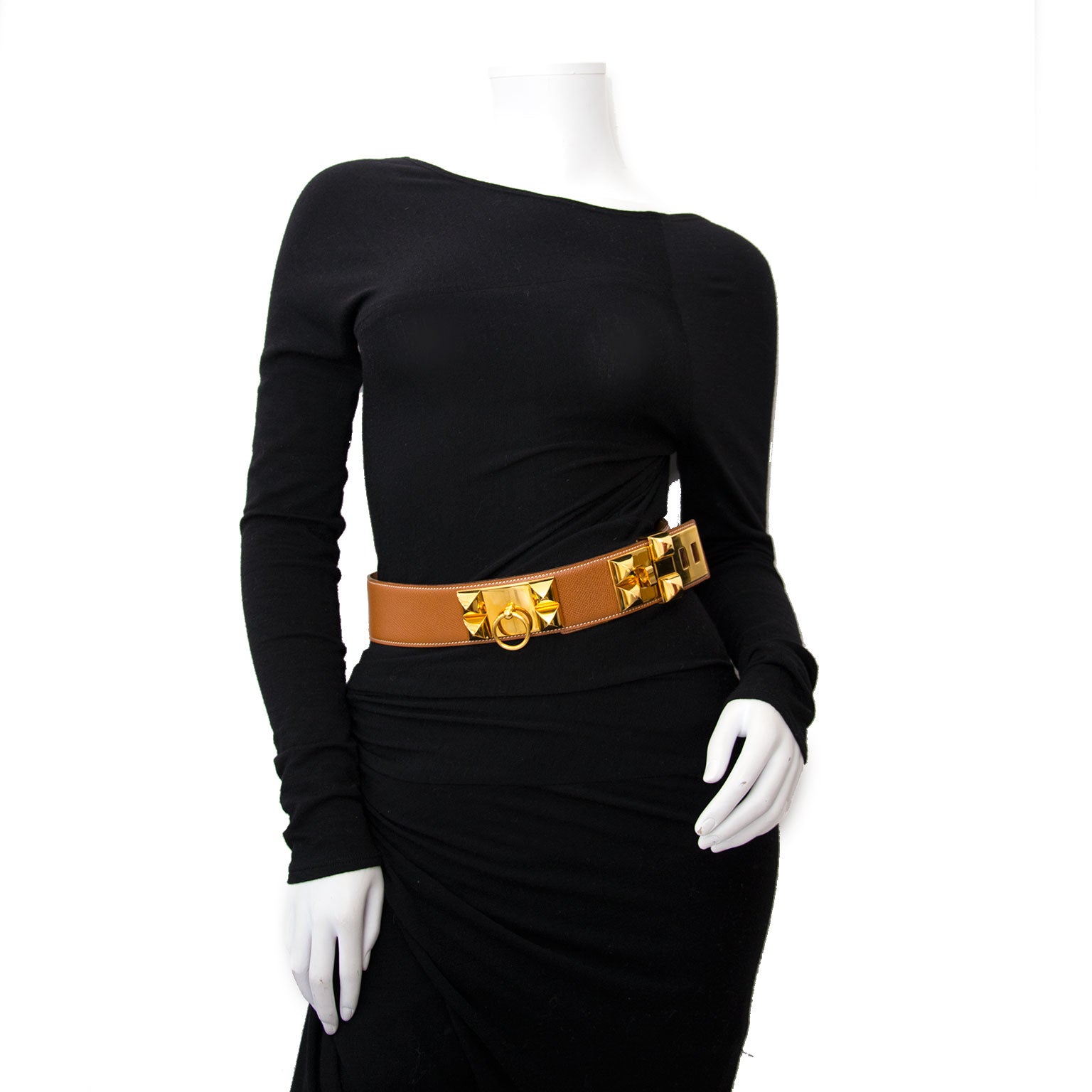 acheter en ligne seconde main Hermes Brown Collier De Chien Belt