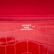 worldwide shipping brand new Brand New Constance Elan Crocodile Niloticus Lisse Bougainvillier Red