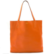 Hermès souble sens 45 indian brown & orange clemence leather bag now for sale at labellov vintage fashion webshop belgium