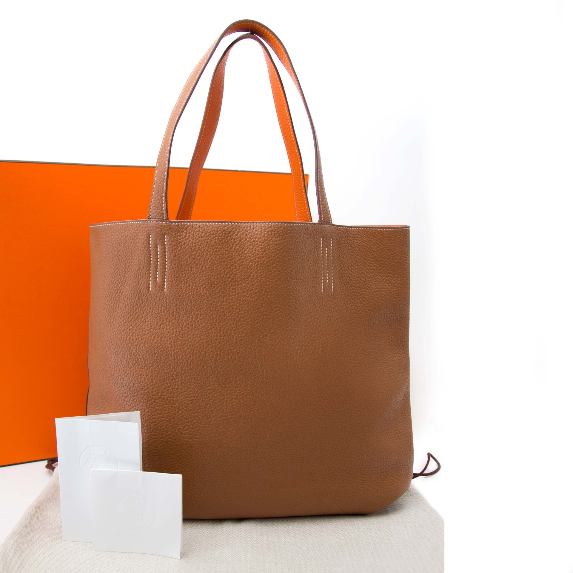 Are you looking for an authentic Hermes Double Sens Gold/Orange Clemence Taurillon?