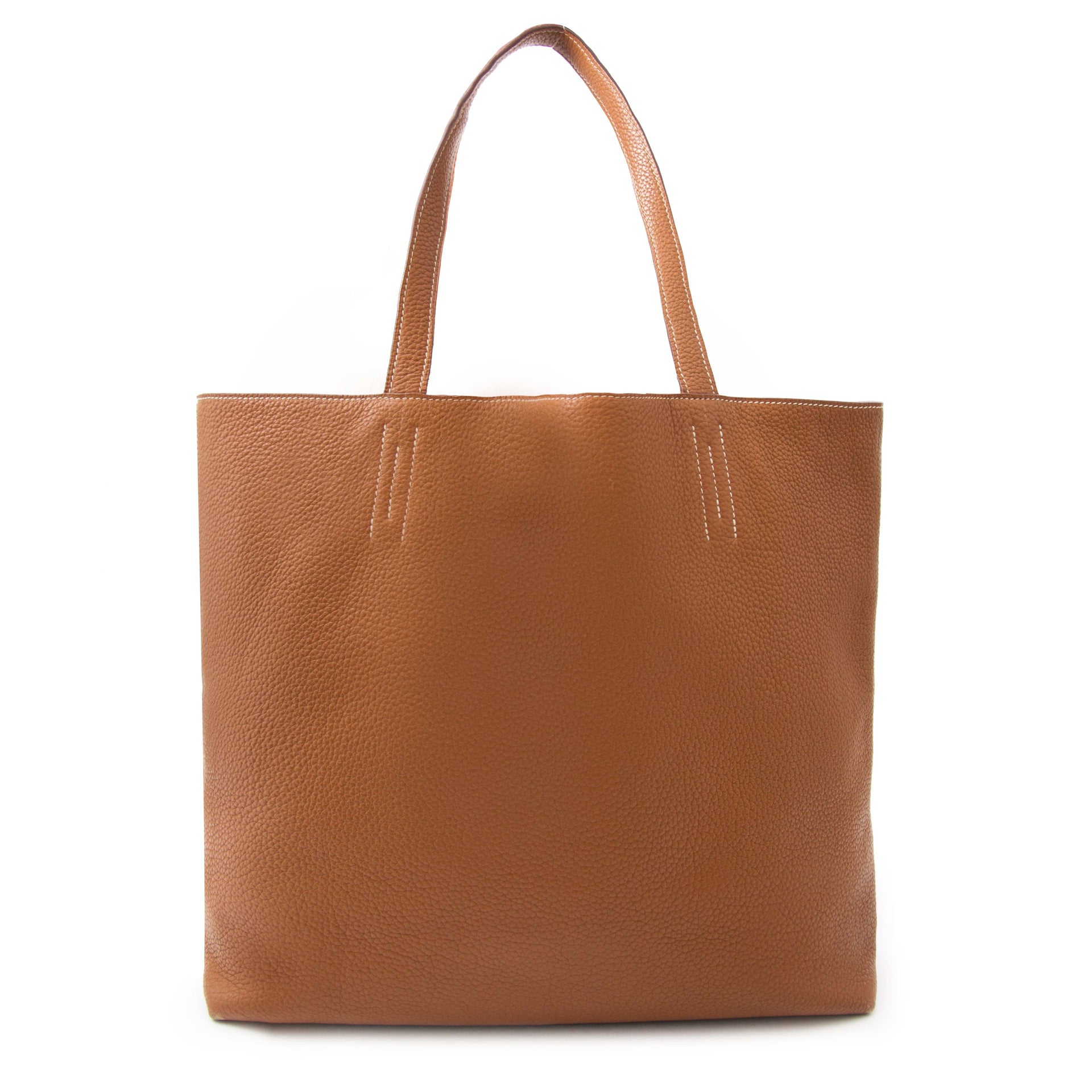 Buy your authentic Hermes Double Sens Gold/Orange Clemence Taurillon for the best price online