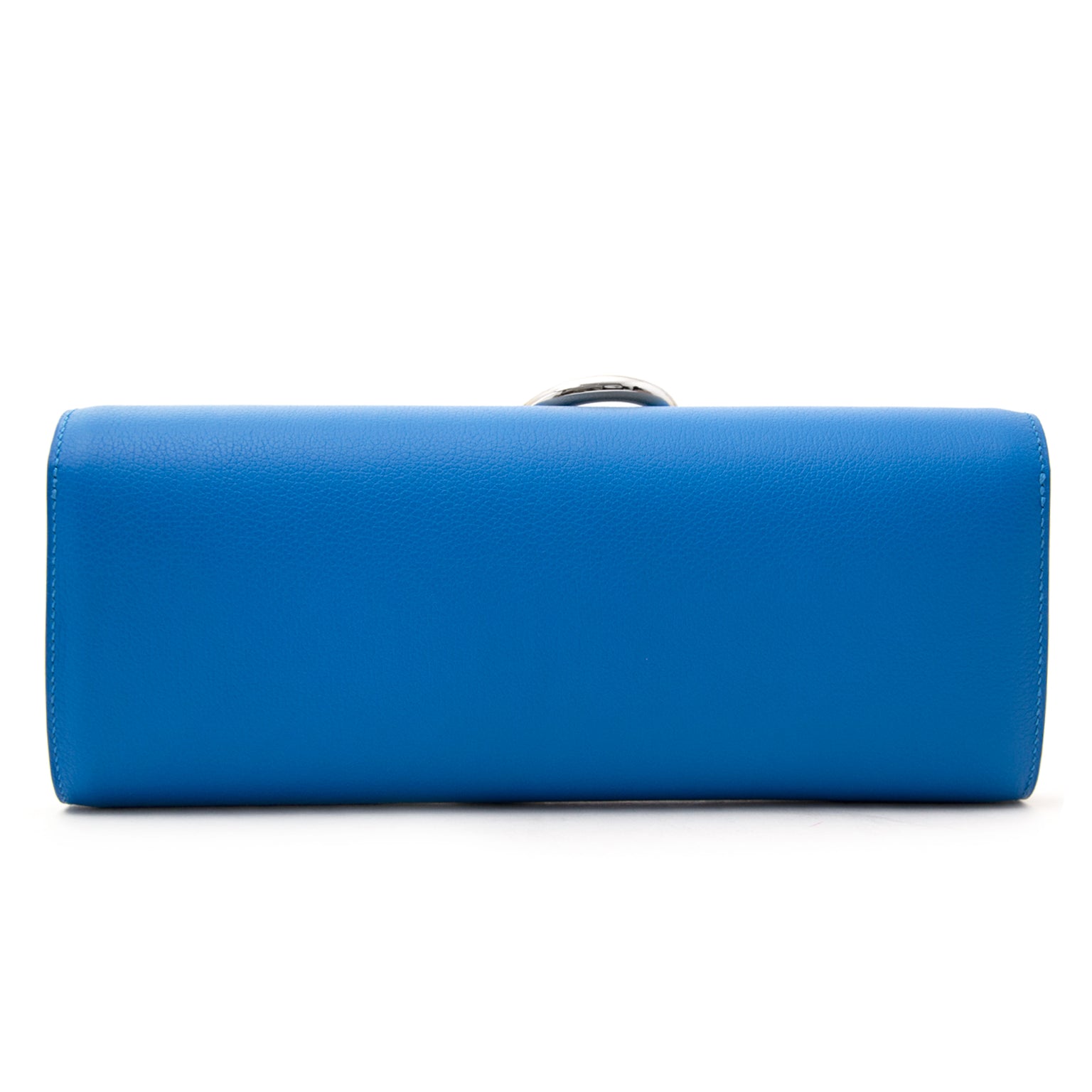 comme neuf Brand New Hermes Pochette Egee Blue Hydra Veau Evercolor