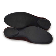 acheter en ligne seconde main Hermes Bordeaux Suede Ballet Flats