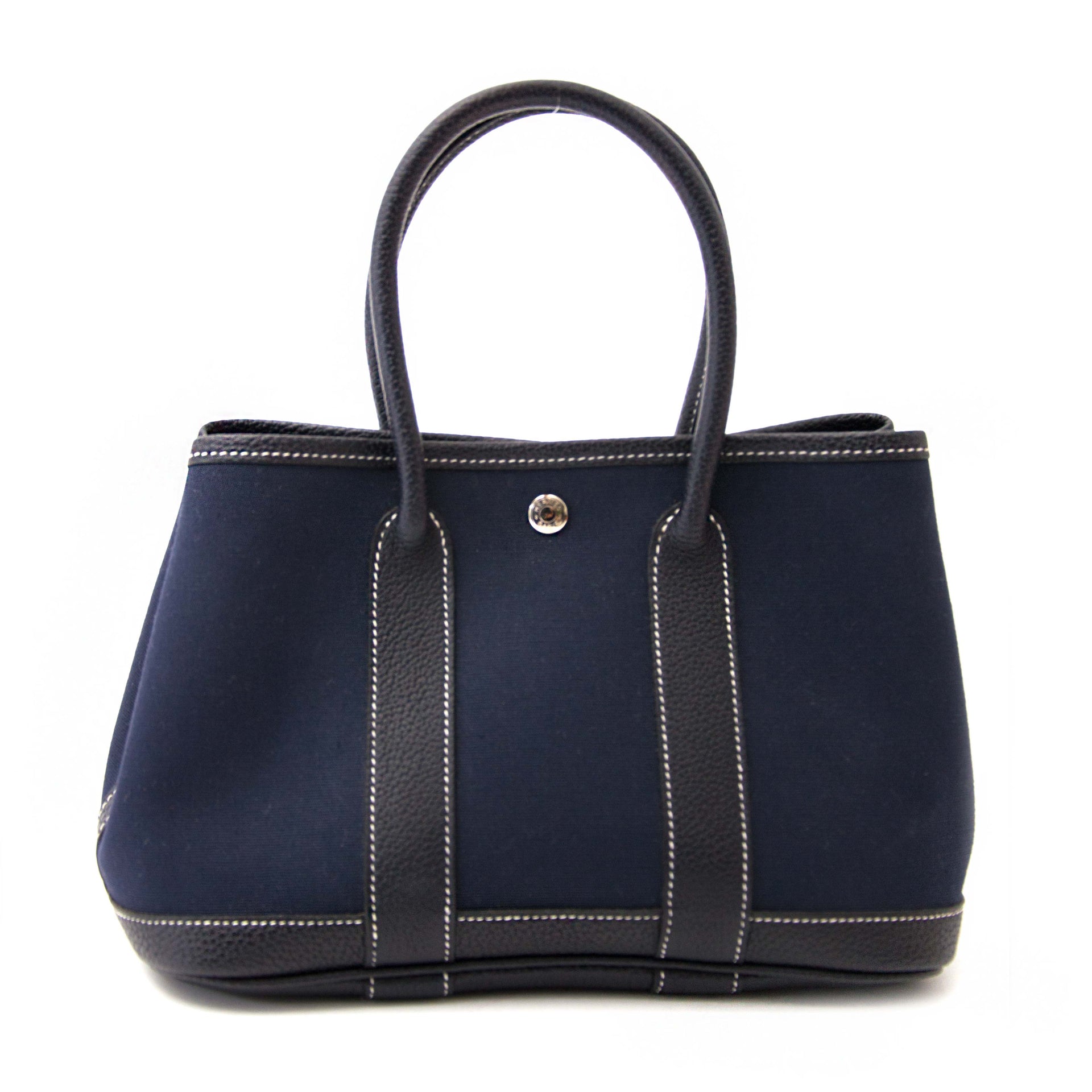 Hermès Mini Garden Party in Navy pour vendre a la meilleur prix