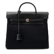Hermes All Black 2 in 1 Herbag Backpack 100% authentique