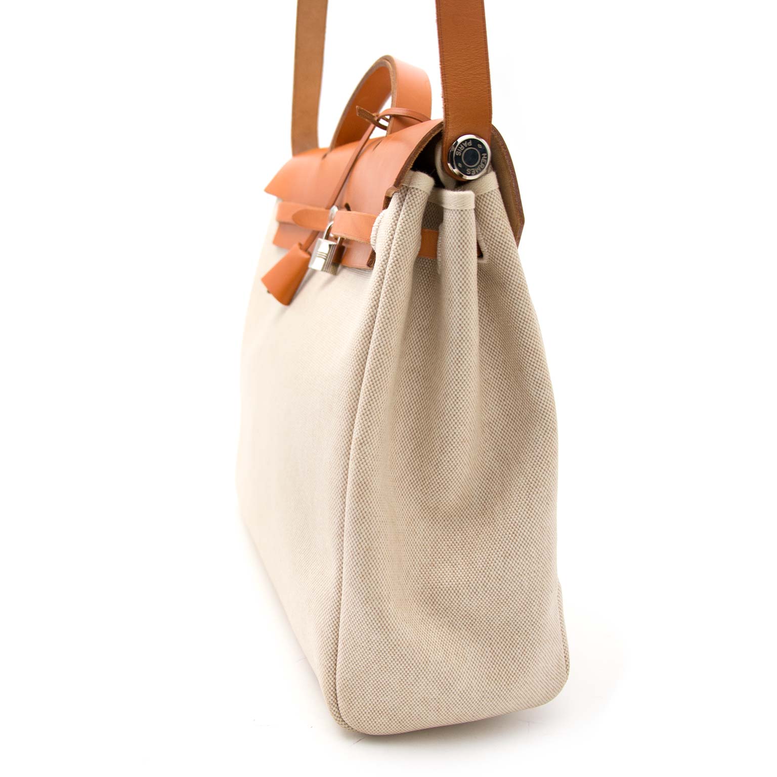 acheter en ligne chez labellov.com pour le meilleur prix hermes herbag beige 2 in 1