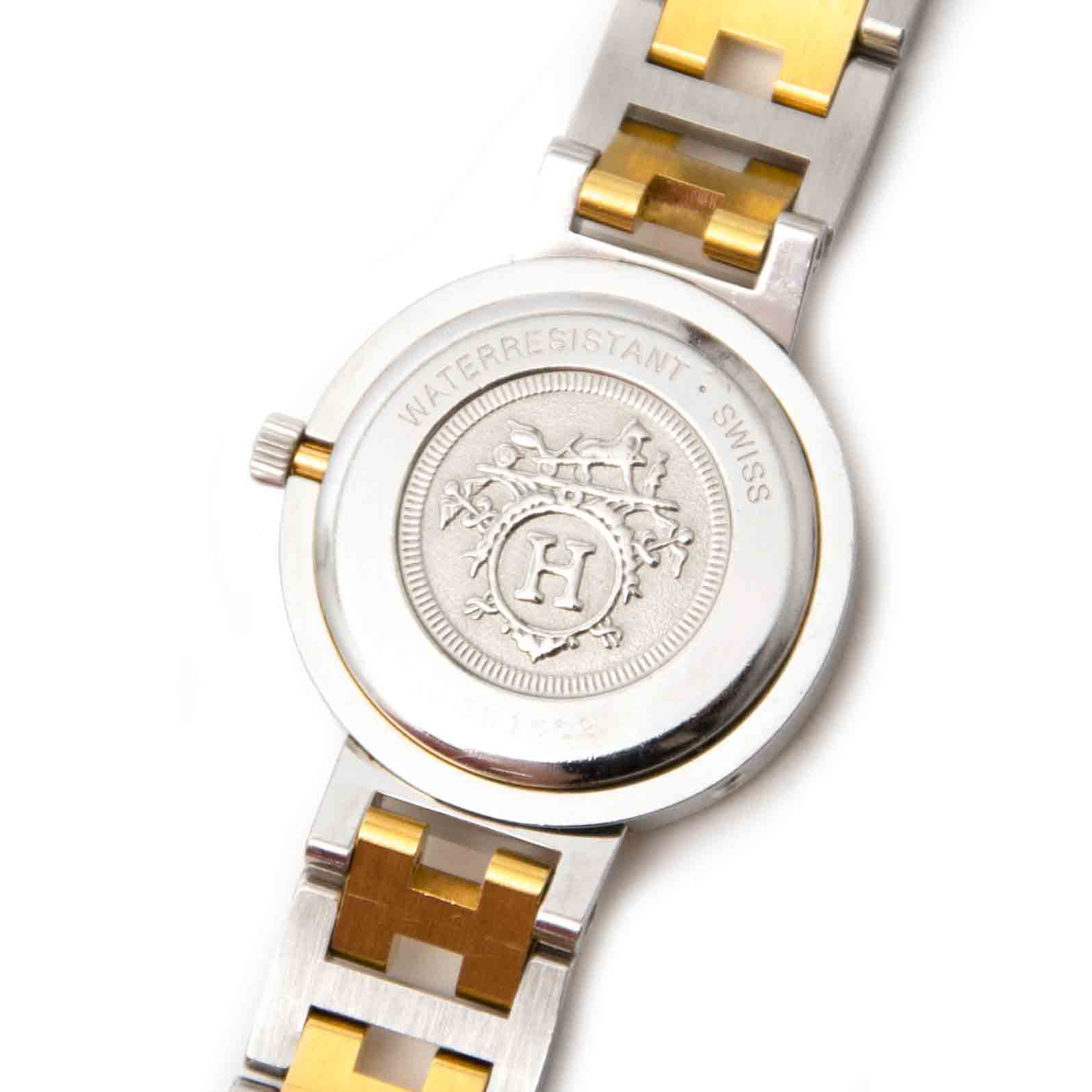 Authentic secondhand watch silver gold H Labellov
