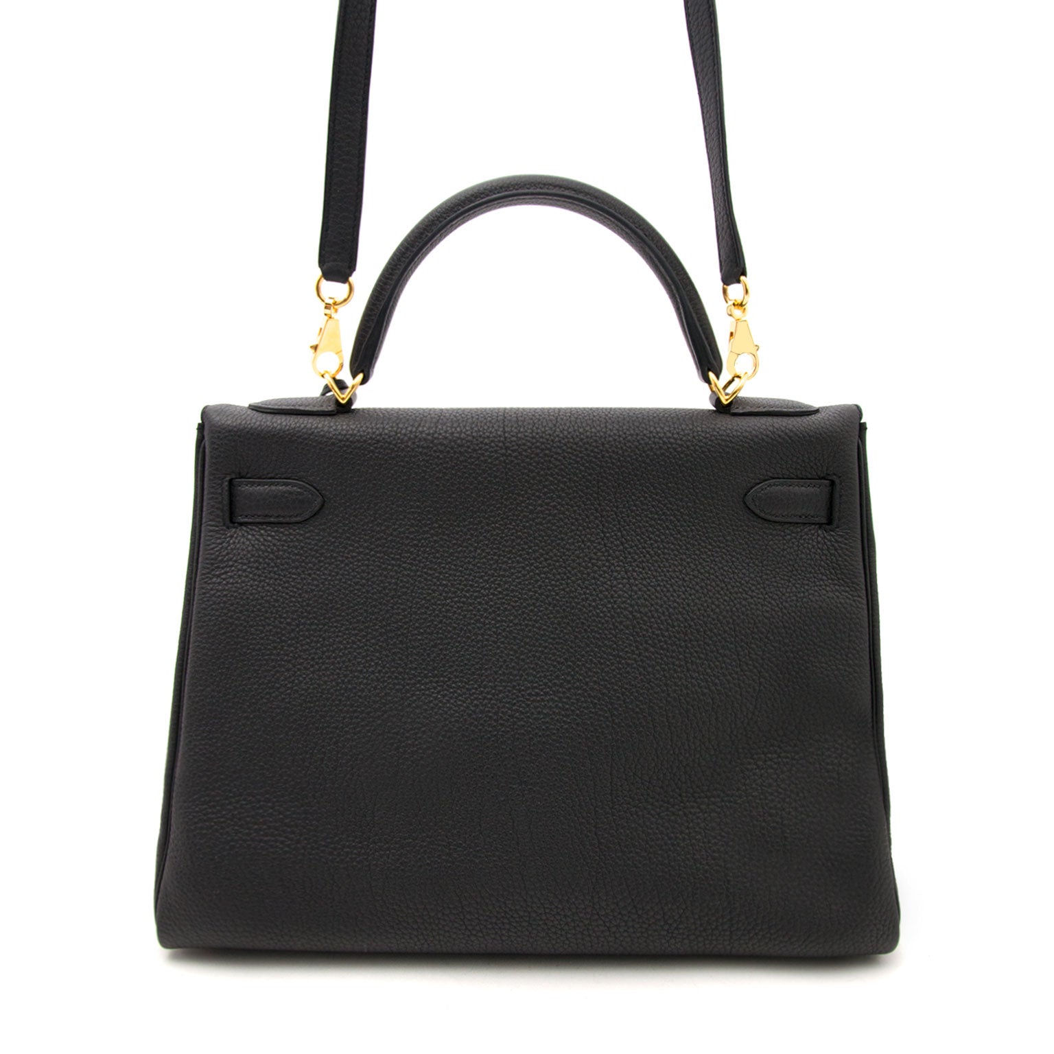 Acheter secur en ligne votre sac Hermes Kelly nouveau en cuir togo noir pour le meilleur prix