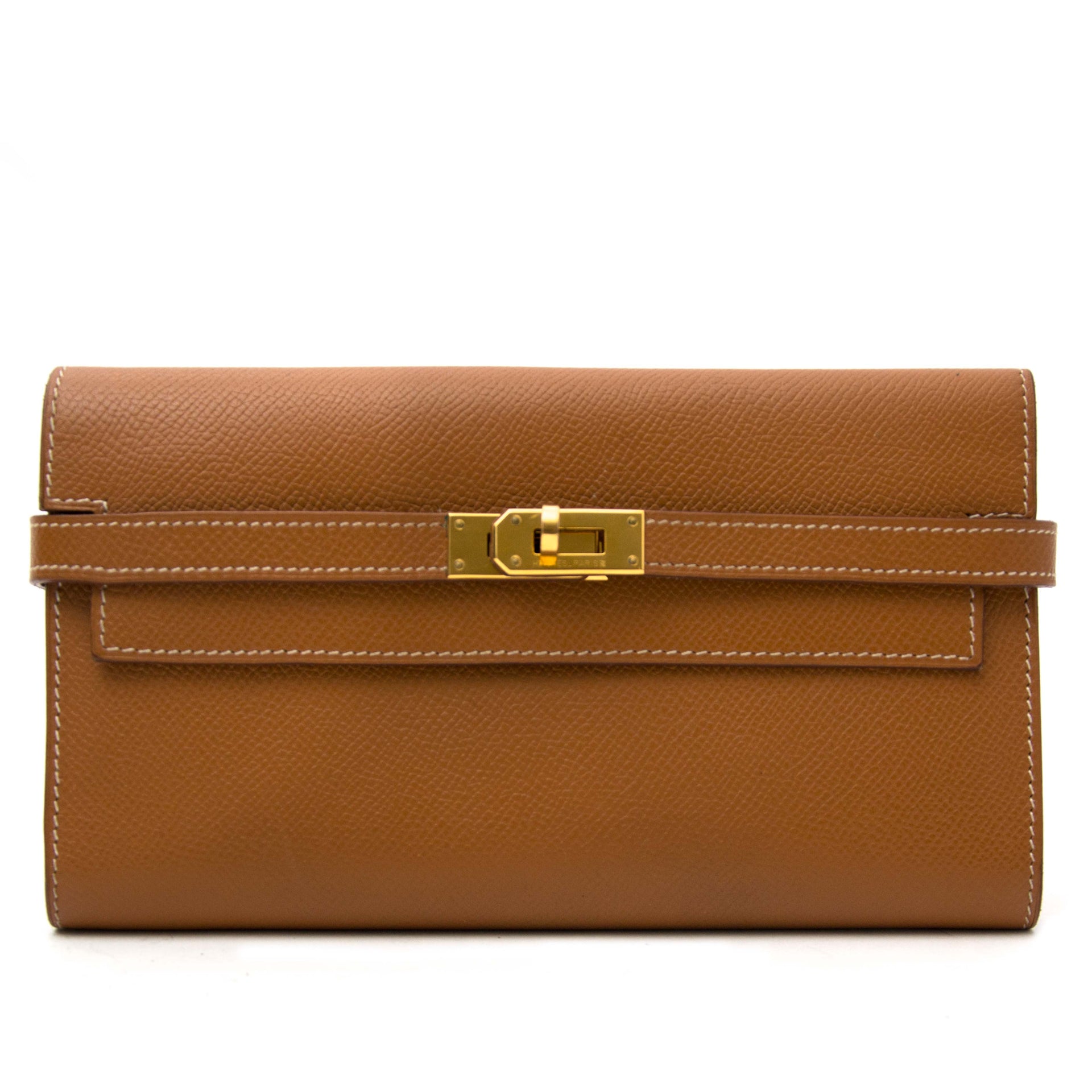 Hermes Gold Epsom Kelly Wallet GHW for sale online