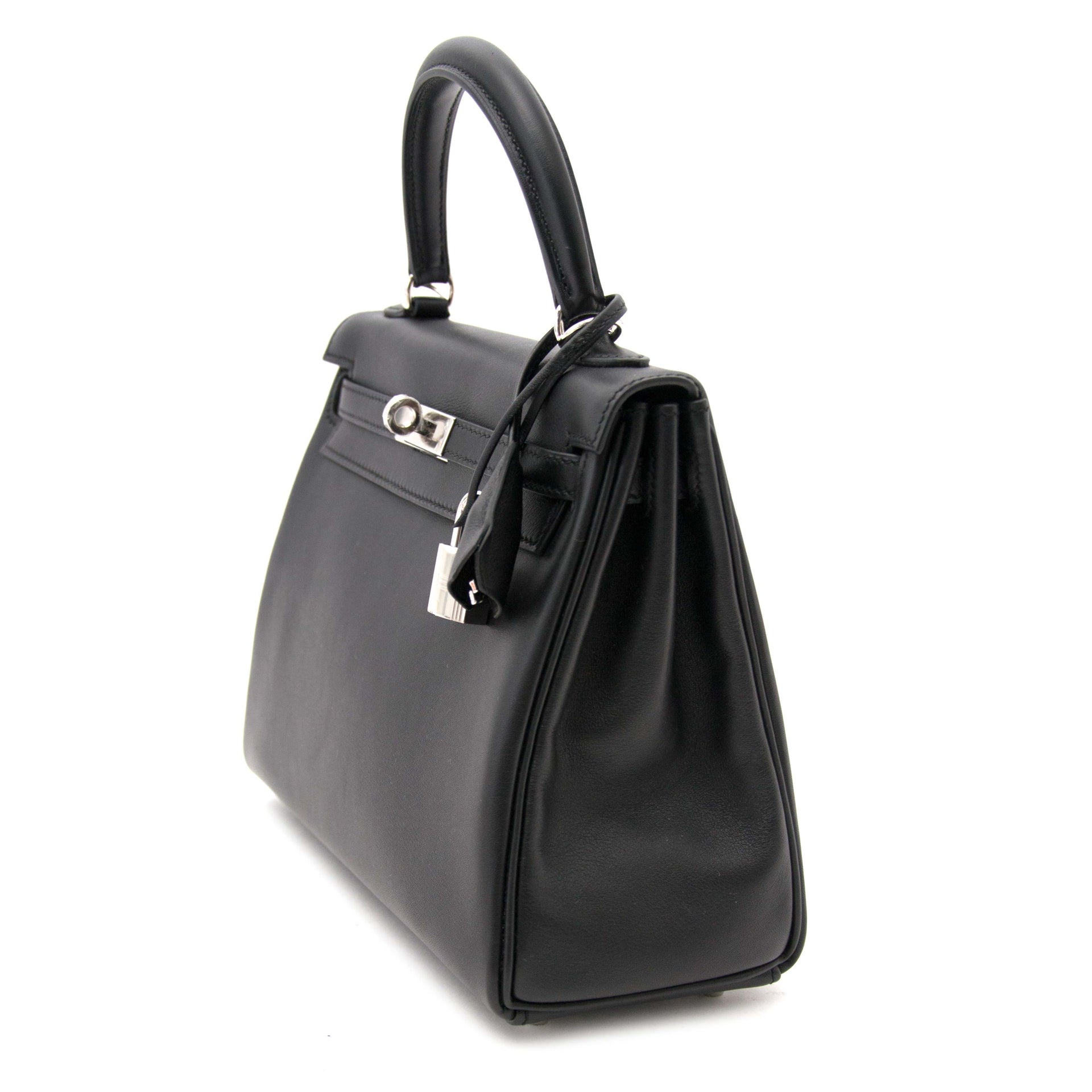 looking for a secondhand Never Used Hermes Kelly 25 Black Swift PHW? online webshop labellov