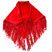 Buy your authentic Hermès Orange Red Cashmere and Leather Wrap Stola Scarf