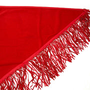 Hermès Orange Red Cashmere and Leather Wrap Stola Scarf
