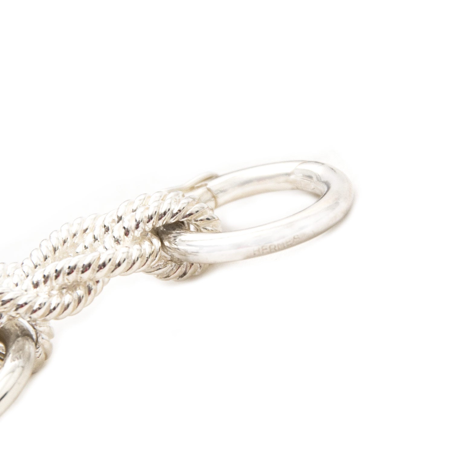 real secondhand Hermes Silver Sailor Knot Bracelet online 100% luxury