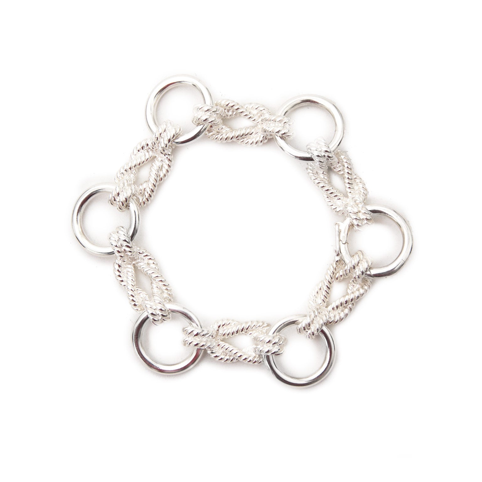 koop veilig online aan de beste prijs tweedehands Hermes Silver Sailor Knot Bracelet