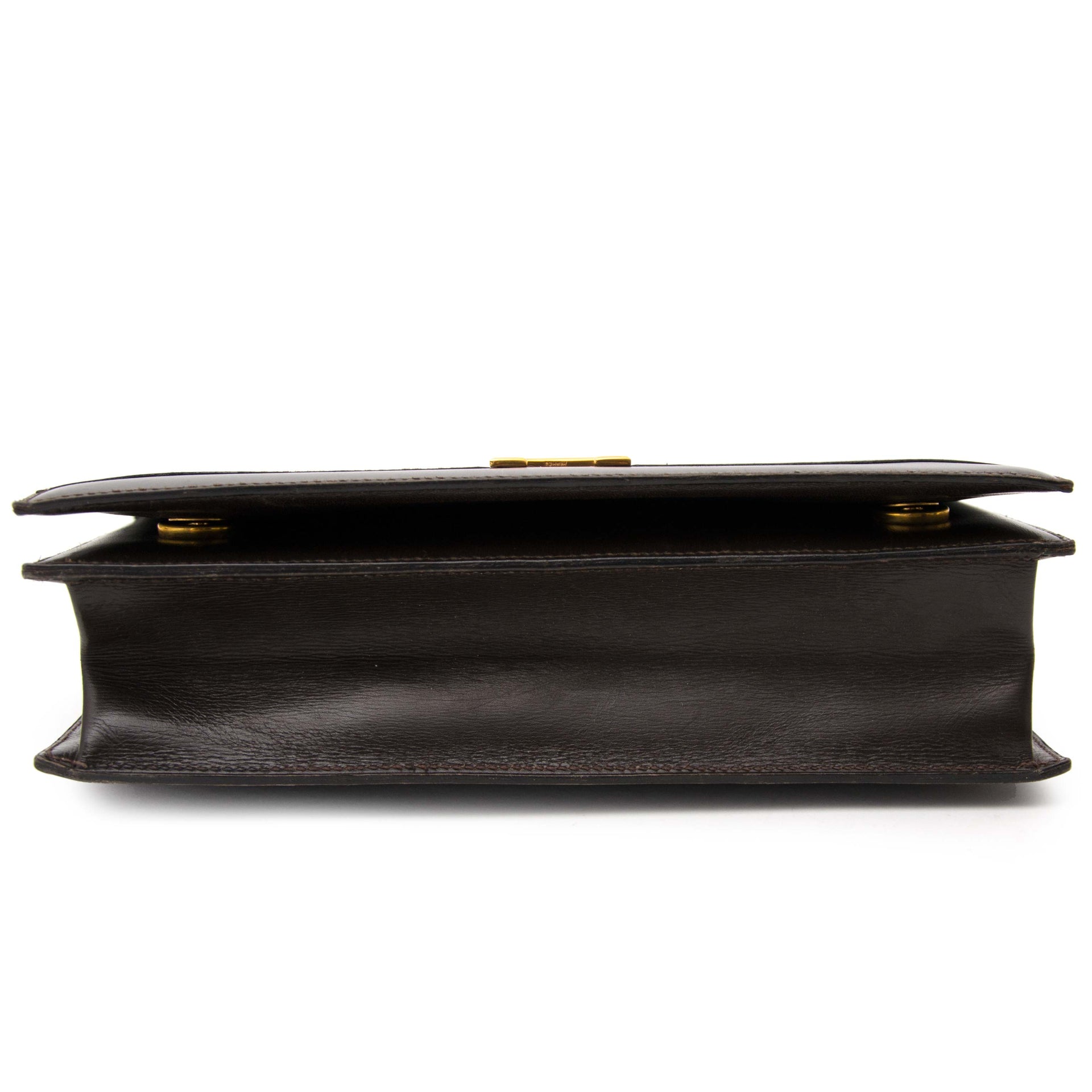 Tweedehands Hermès handtas donkerbruin
