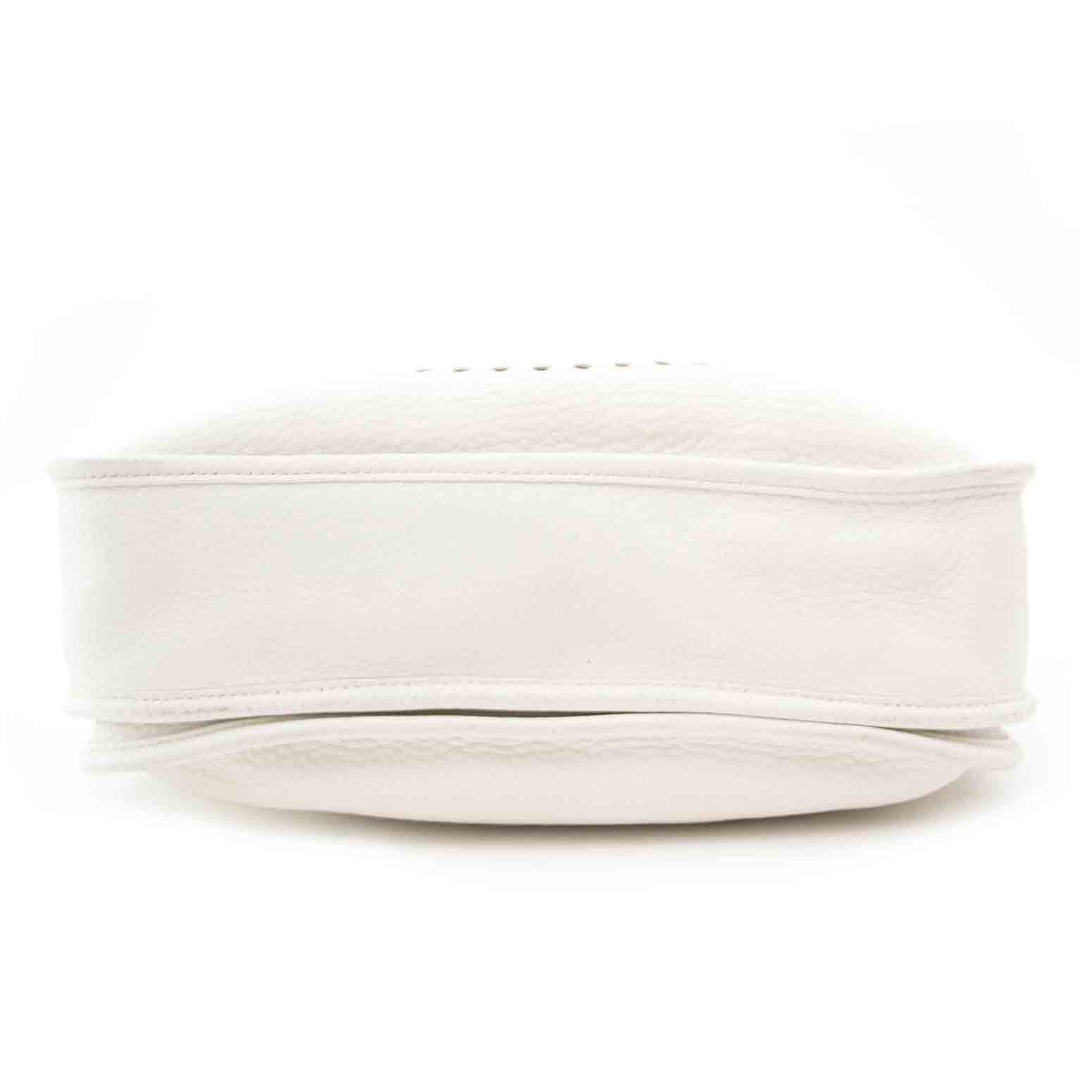 Hermès White Evelyne Messenger Bag at the right price at Labellov.com