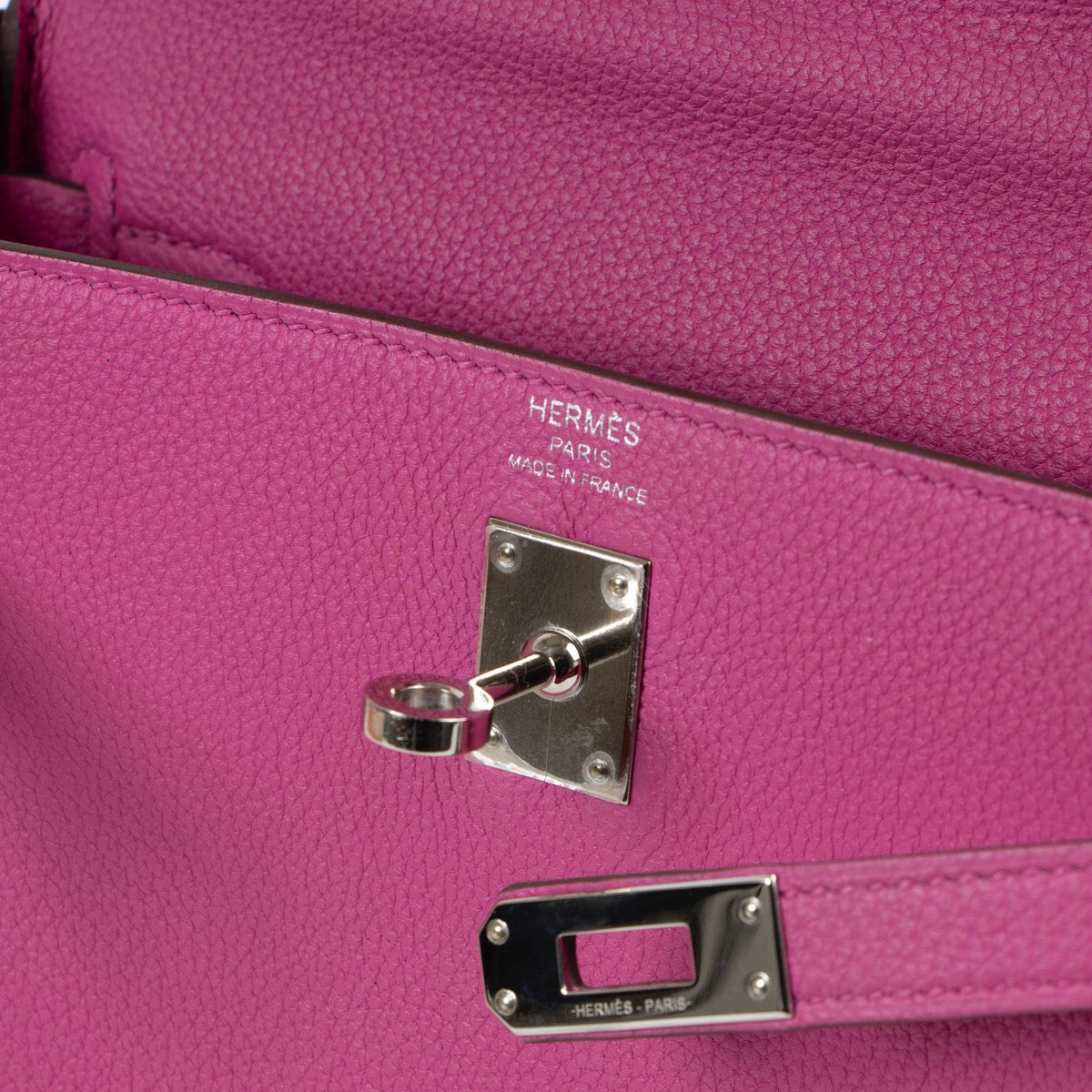 authentic Hermès Magnolia Togo Kelly 25 Retourne