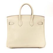 Hermès Birkin 25 Veau Swift Craie GHW for sale at Labellov