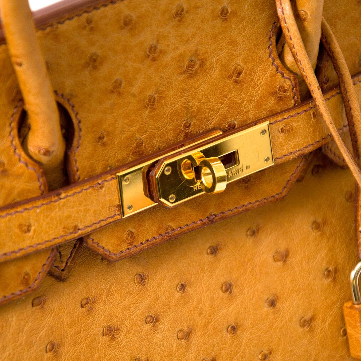 Hermès Birkin 30 Cognac Ostrich GHW te koop bij Labellov tweedehands luxe