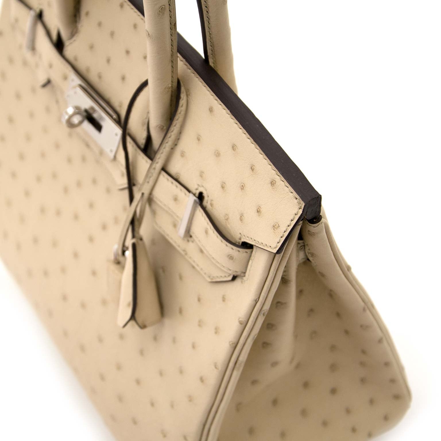 100% authentieke Hermes Birkin 30cm Parchemin Ostrich GHW nu te koop bij labellov.com