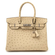 Hermes Birkin 30cm Parchemin Ostrich GHW now online at labellov.com