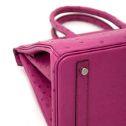 koop veilig online aan de beste prijs Hermès Birkin 30 Autruche Rose Pourpre PHW