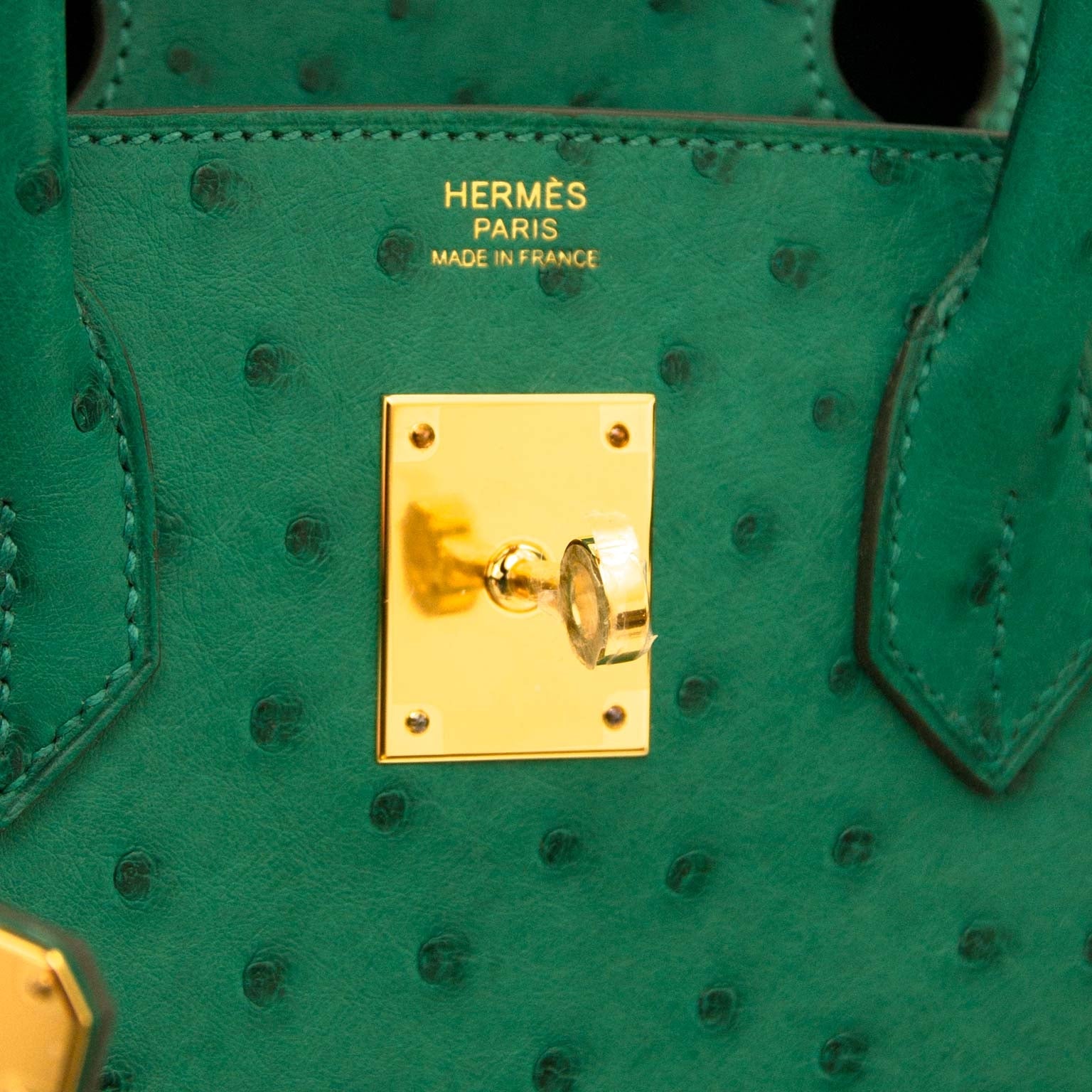Hermès Birkin 30 Vert Vertigo Autruche GHW