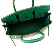 acheter en ligne chez labellov.com Hermès Birkin 30cm vert vertigo ostrich GHW
