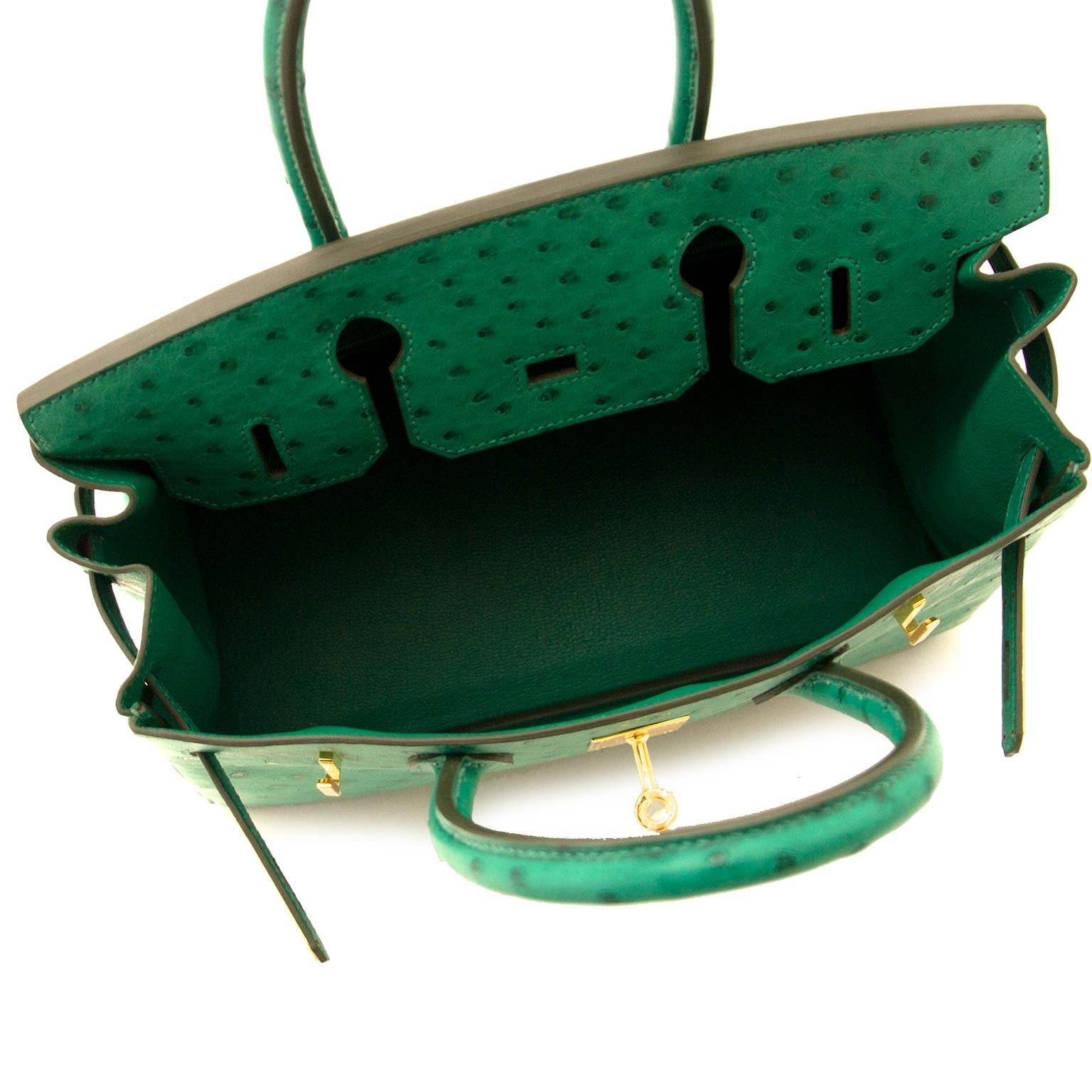 acheter en ligne chez labellov.com Hermès Birkin 30cm vert vertigo ostrich GHW
