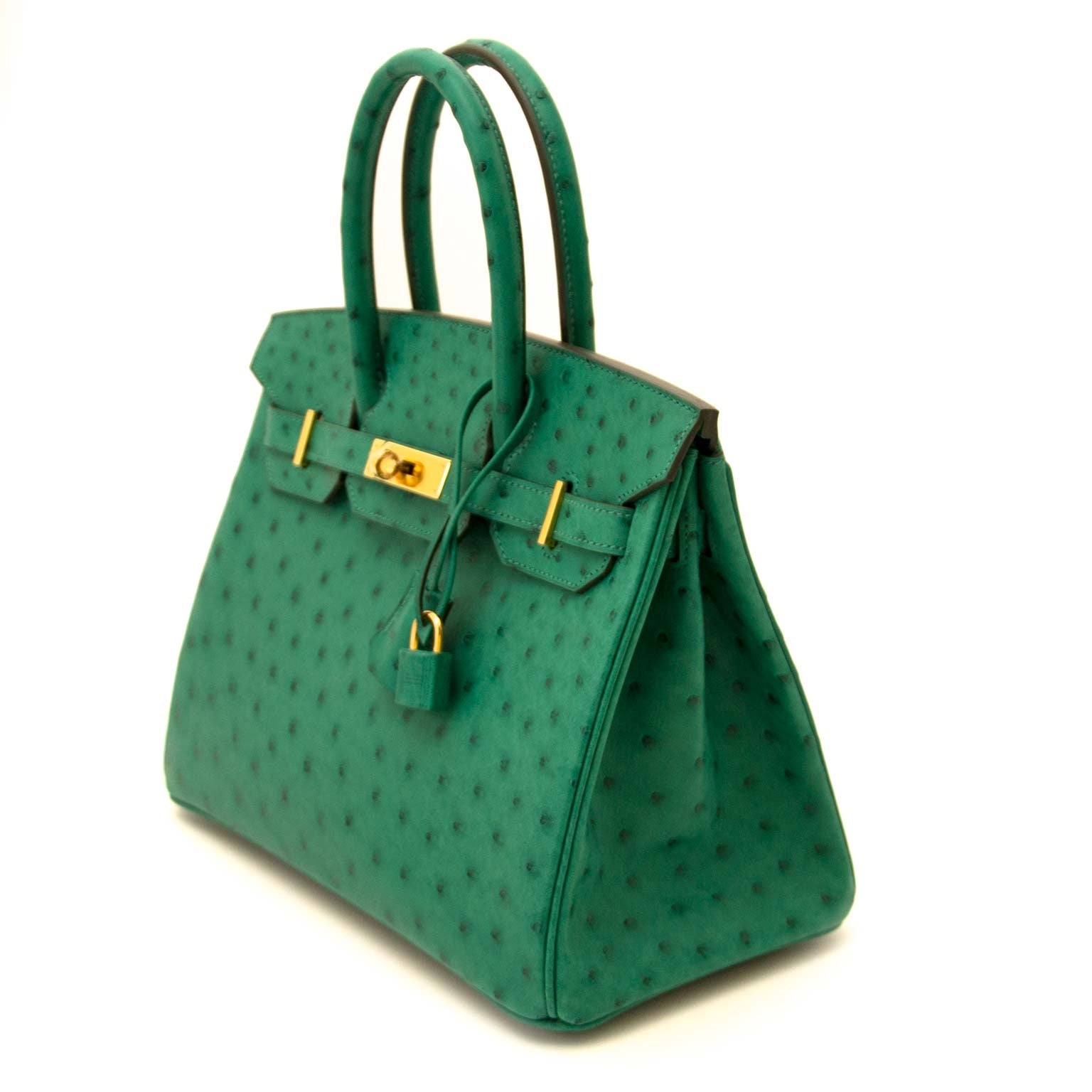 skip the waitinglist and get your Hermès Birkin 30cm vert vertigo ostrich GHW right now
