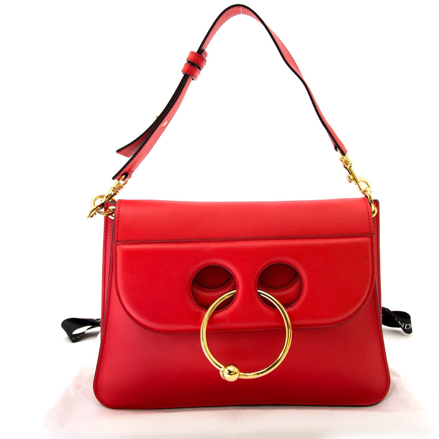 Buy authentic secondhand jw anderson medium pierce scarlet red bag at labellov vintage fashion webshop belgium