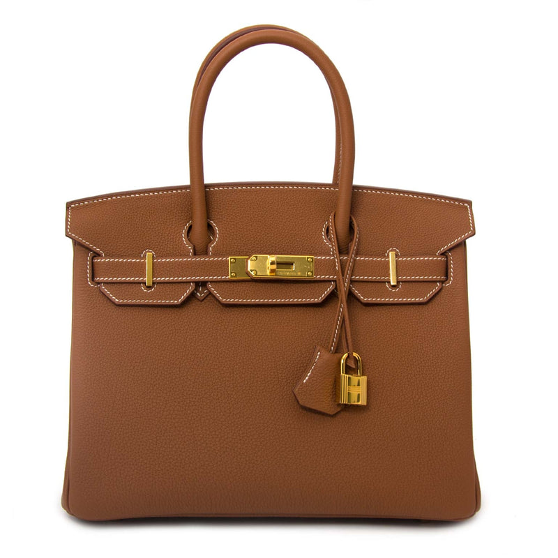shop safe online secondhand *Never Used* Hermès Birkin 30 Togo Gold GHW