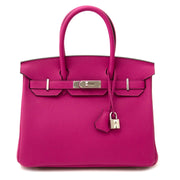 shop safe and secure Hermès Birkin 30 Togo Pourpre PHW now online at labellov.com