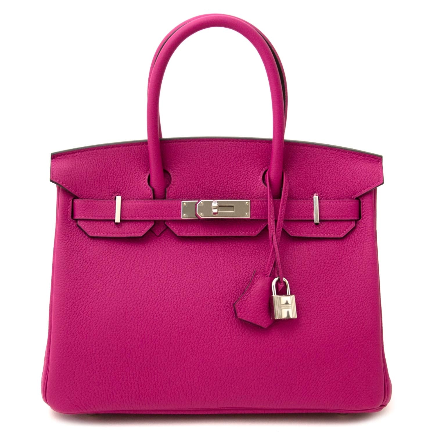 shop safe and secure Hermès Birkin 30 Togo Pourpre PHW now online at labellov.com