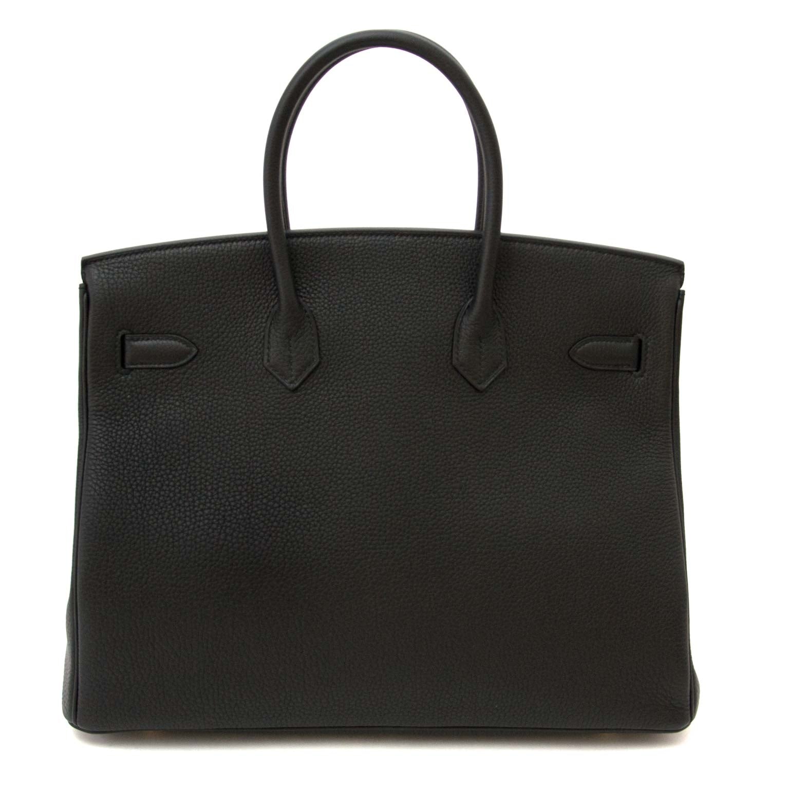 100% authentic Hermès Birkin 35 Black Togo GHW now for sale at labellov.com