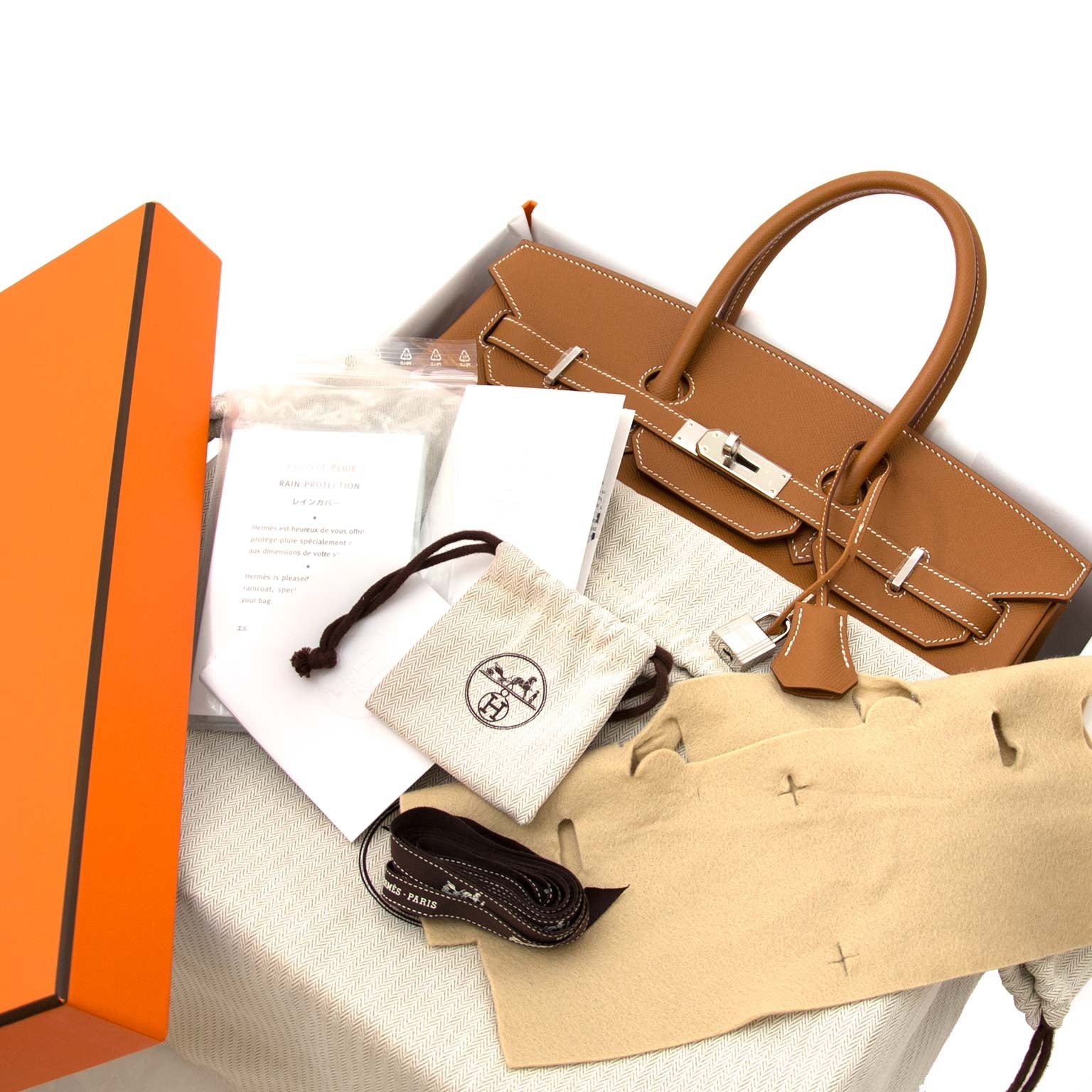acheter en ligne chez labellov.com Hermès Birkin 35 Epsom Gold PHW