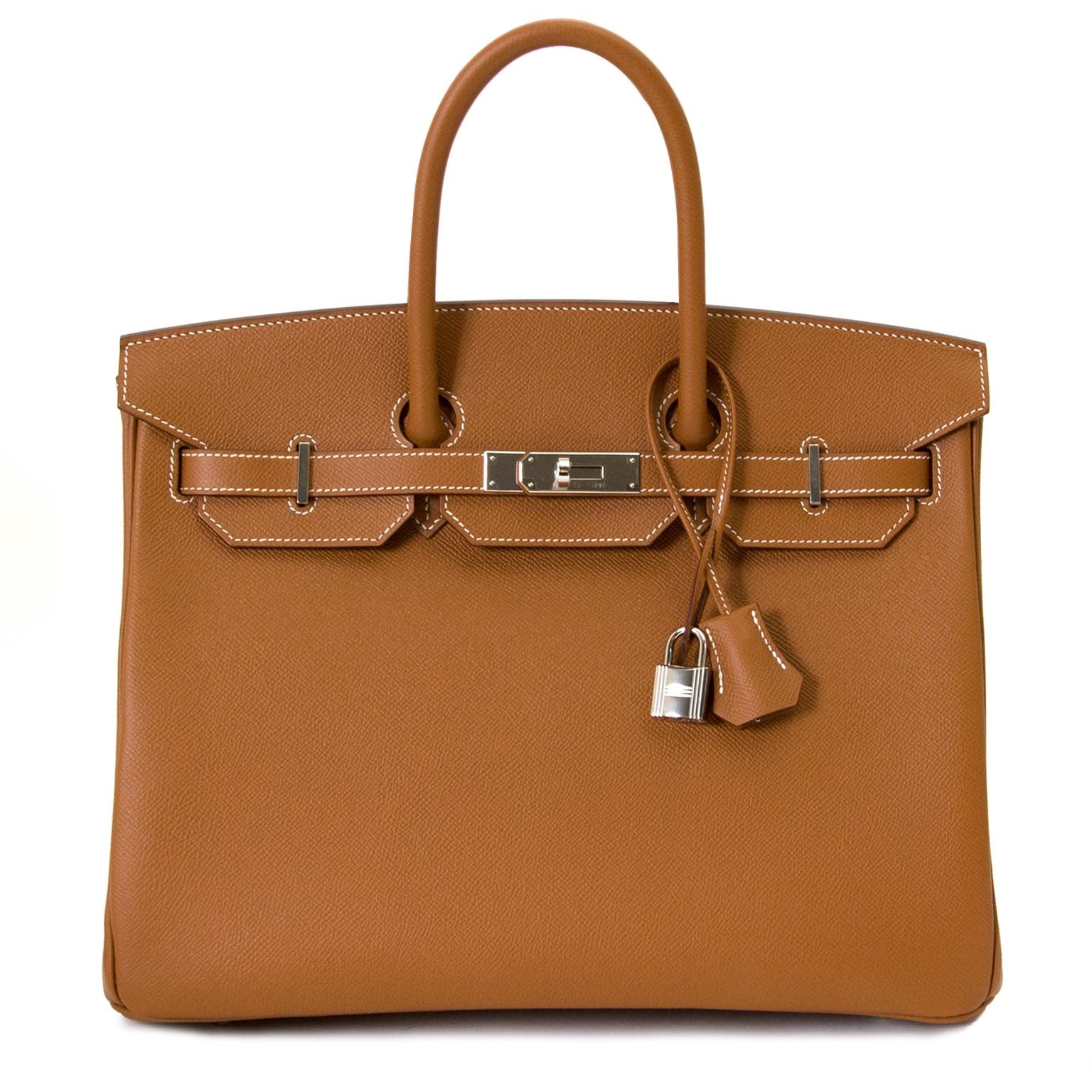 Hermès Birkin 35 Epsom Gold PHW for sale exclusively at Labellov secondhand luxury