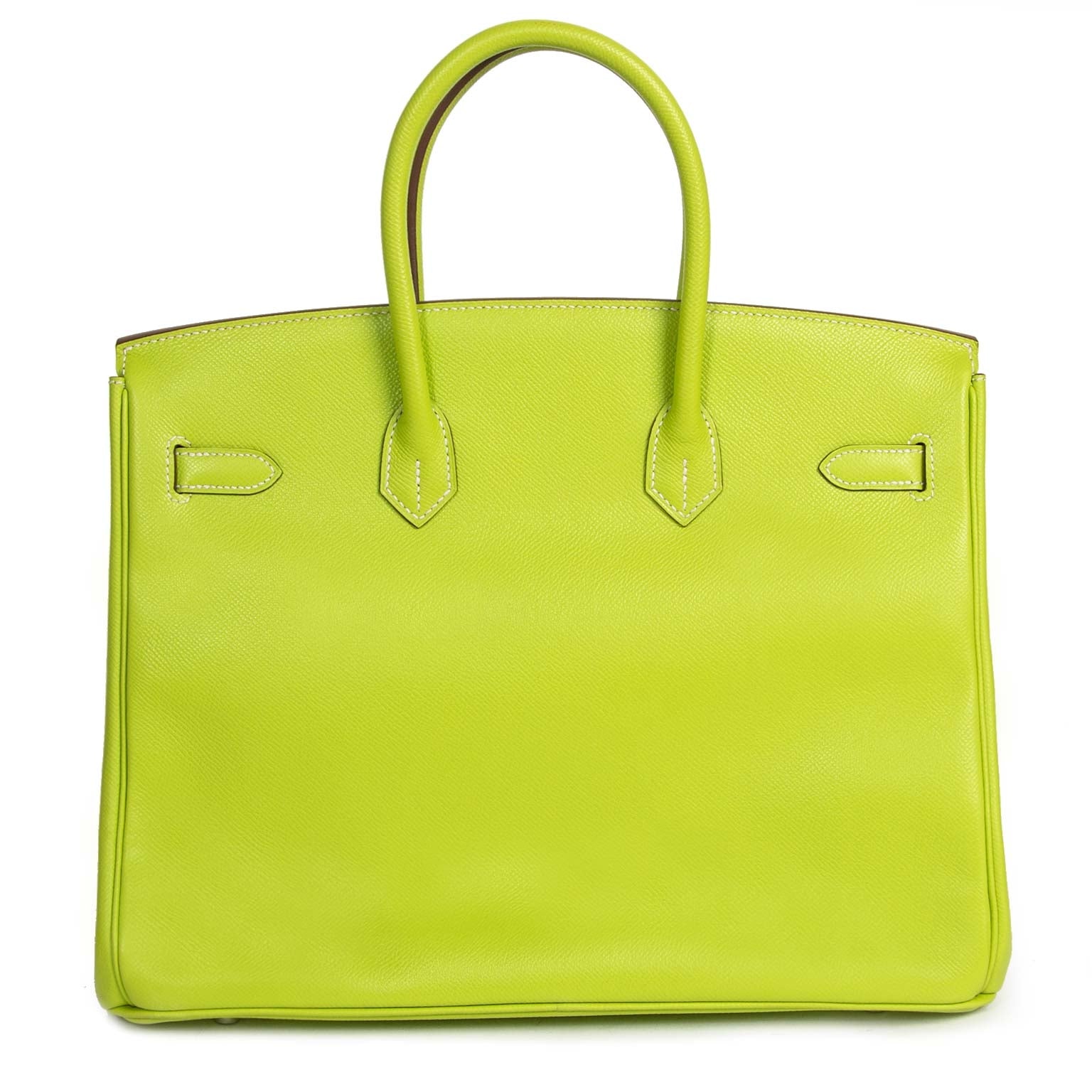 Hermès Birkin 35 'Candy Collection' Epsom Kiwi & Lichen PHW world leader in 100% authentic Hermes bags