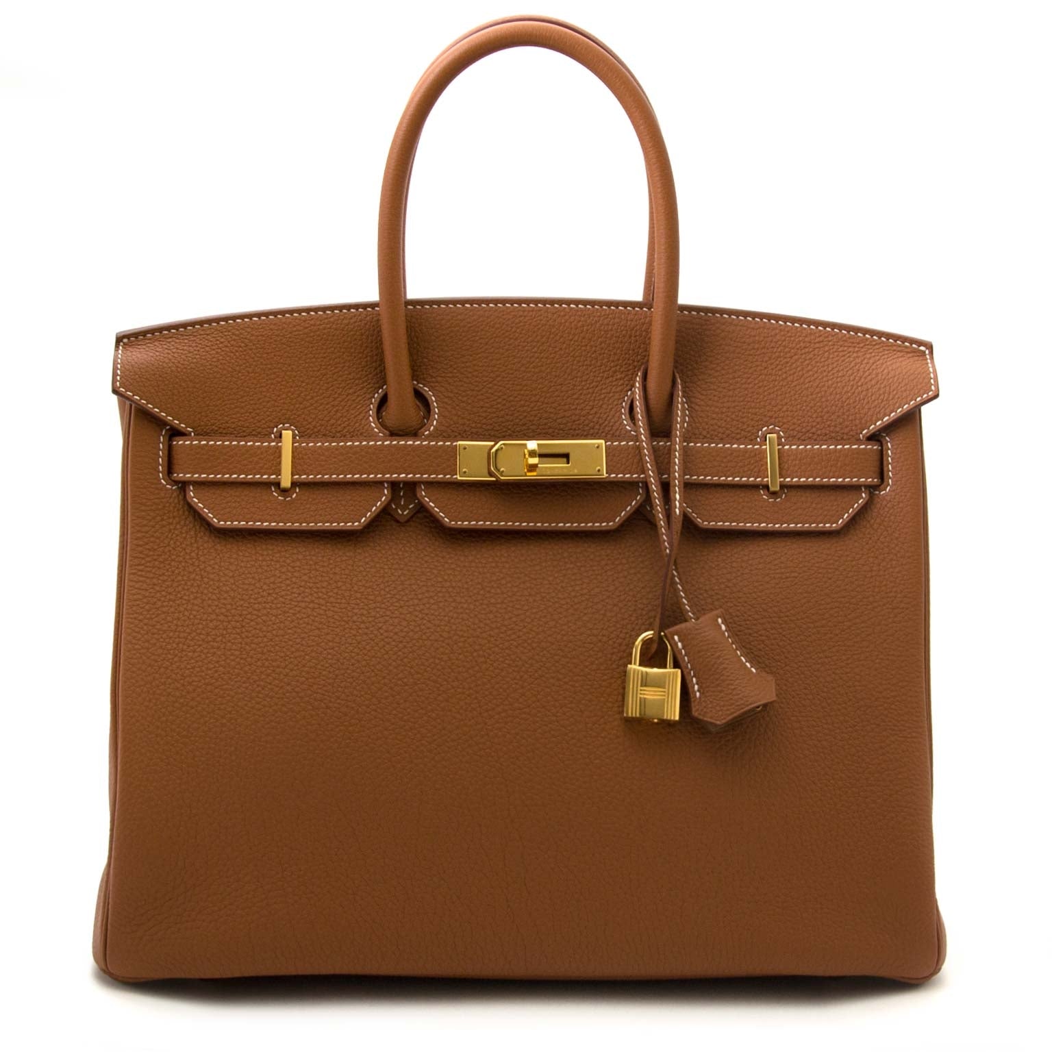 shop safe online secondhand *As New* Hermes Birkin 35 Togo Gold GHW
