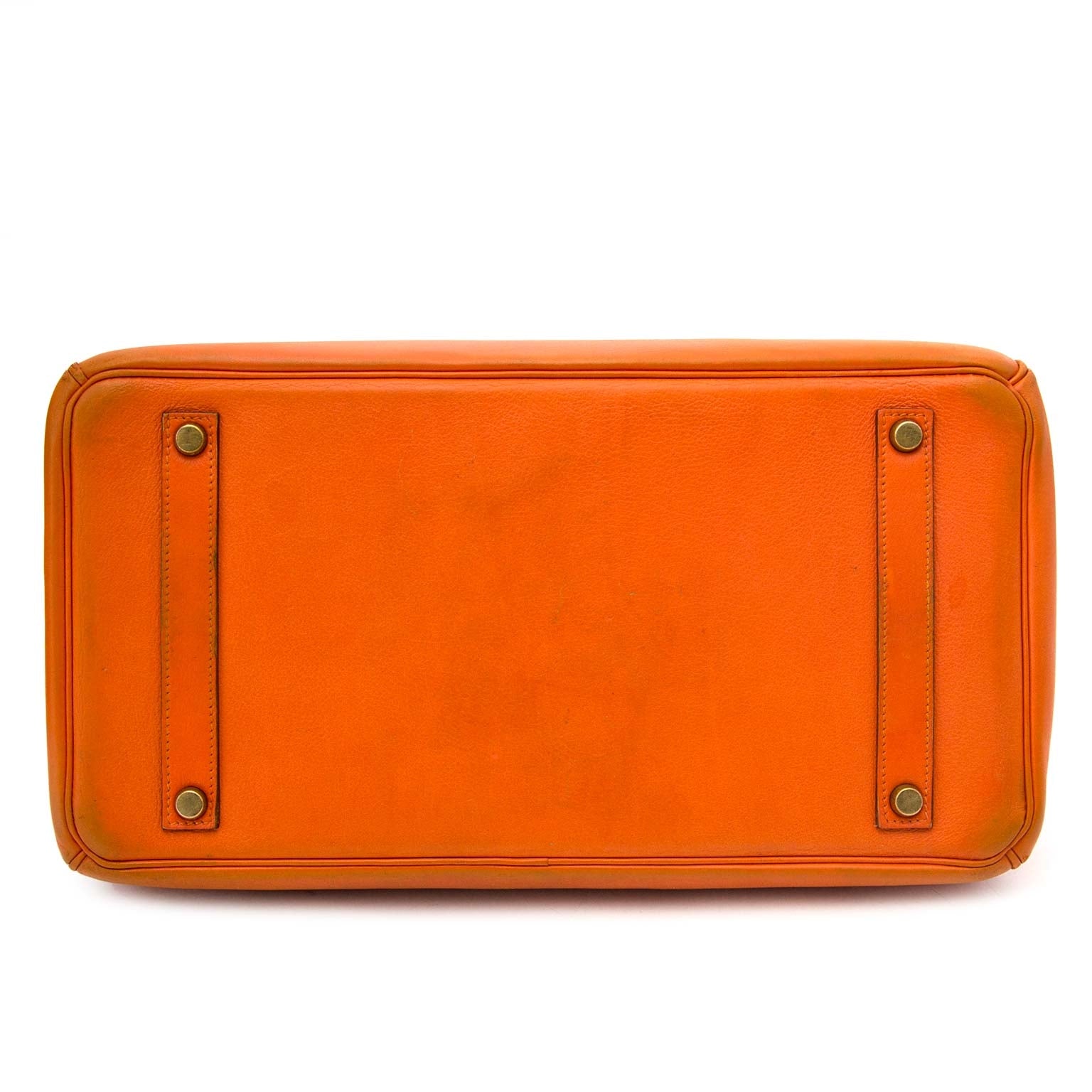 koop velig online tegen de beste prijs Hermes Swift Birkin 35 Orange Hermes PHW